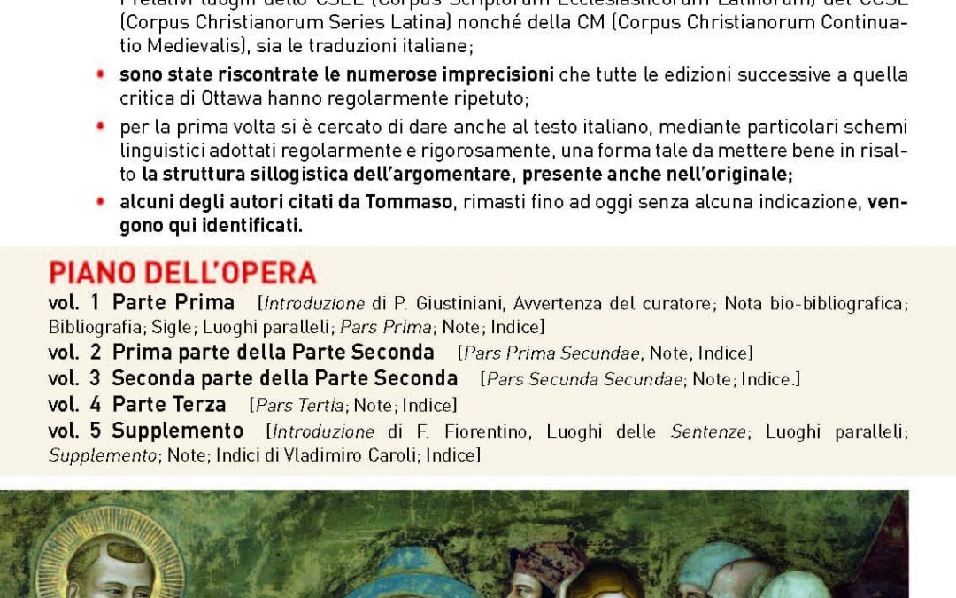 Somma di teologia – Tommaso d’Aquino